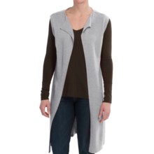 63%OFF 女性のスポーツウェアセーター ブロディロングカシミヤカーディガンセーター - 半袖（女性用） Brodie Long Cashmere Cardigan Sweater - Short Sleeve (For Women)画像